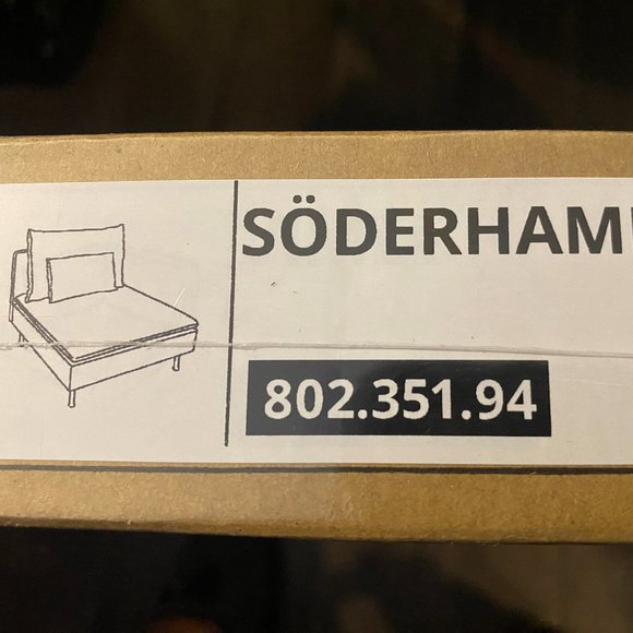 NEW IKEA SÖDERHAMN Cover For 1-seat Section Samsta Dark Gray 802.351.94 - Picture 3 of 3